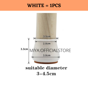 MIYA Penutup Kaki Kerusi Silicone Chair Leg Cap Socks Felt Anti-Slip Table Floor Feet Cover Furniture