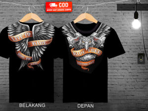 kaos oblong elang motorcycle / kaos distro pria