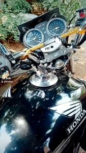 COVER TUTUP TANGKI TANKI TENGKI MAHKOTA TIGER DAN MEGAPRO FULL BESI CROME