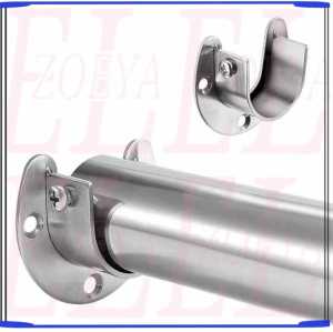 Baru!! 2pcs ~ Breket Korden Stainless + Sekrup ~ Penyangga Batang Pipa UK 25/32mm