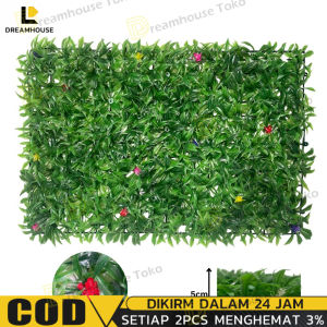 Daun Sintetis Dinding Vertical Daun Rumput 40x60 Dinding Daun Sintesis Hias Gantung 60x40 / 001