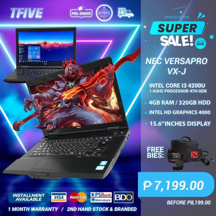 LAPTOP NEC VERSAPRO VX-J INTEL CORE I3 4TH GEN 4GB RAM DDR3 320GB