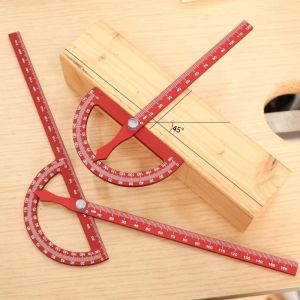 DIVATEN Multifunctional Angle Marking Protractor High Precision Aluminum Alloy Woodworking Ruler Durable Angle Measuring Angle Measurement Tool for Woodworking