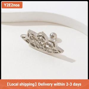 【Local shipping】 1Pcs Bohemian Mandala Lotus Flower Earring Geometric Hidden Spider Web Ear Studs Gothic Halloween Jewelry Party Gift