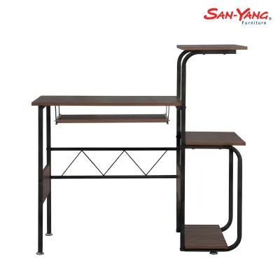 San-Yang Furniture Computer Table Functional Dark Walnut 405305