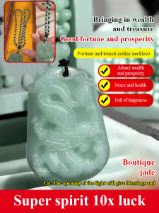 Lucky Fortune Zodiac Necklace 12 Chinese Zodiac Wealth Necklace Lucky Charm Pendant for Fortune Personal Zodiac Year