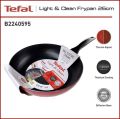 TEFAL (กระทะเทฟล่อนแท้)กระทะก้นแบน รุ่น Ligth & Clean 26 ซม. (ประกัน 2 ปี). 
