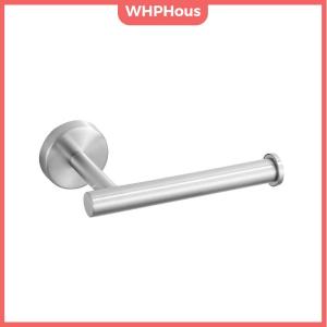 WHPHous Toilet Paper Holder Bathroom Toilet Wall Mounted Paper Roll Holder Durable Stainless Steel Modern Style