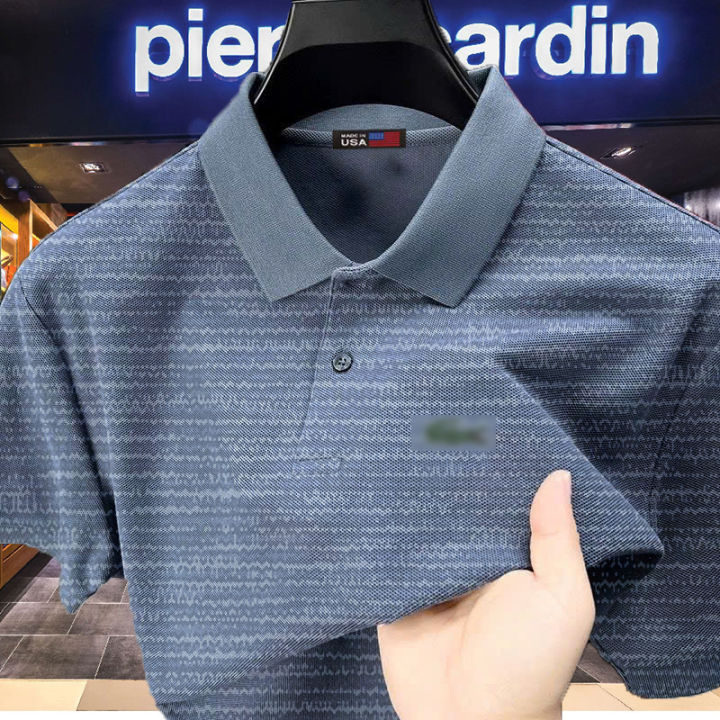 Áo Thun Polo Nam Lacos Cá Sấu Cổ Bẻ Hoạ Tiết Sang Trọng Chất Liệu CVC ...