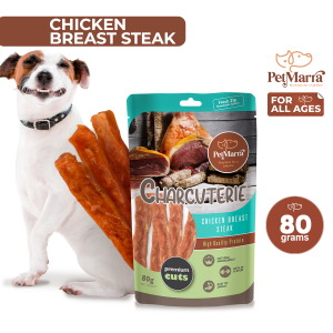 PetMarra Charcuterie Dog Treats Chicken Breast Steak Flavor 80g dogs puppies puppy pet food snack treat snacks