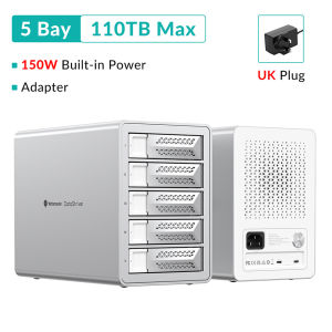 Yottamaster 10Gbps SATA HDD SSD Enclosure 2.5 3.5 inch Type C HD External Case USB3.1 Daisy Chain Hard Drive Storage Box for MAC