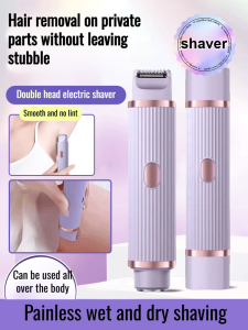 Sell -Out Alert Dual - Head Electric Body Shaver Whole - Body Applicable Painless Hair Removal Long - Lasting Battery Life 双头两用电动剃毛器 Bedal Rambut Elektrik Ganda - Hujung dan Ganda - Penggunaan