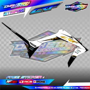 STRIPING VARIASI HONDA CRF 150 L / STIKER LIST MOTOR HONDA CRF 150L