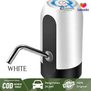 DCH - Pompa galon elektrik dispenser air elektrik LED recharger USB