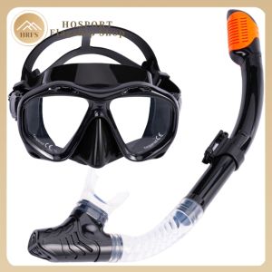Snorkel and Mask Set for Adults - Anti-Fog Dry Snorkel for Clear Underwater Views