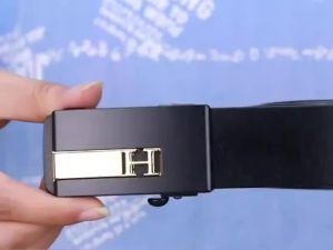 Genuine leather automatic buckle all-match belt