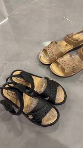 [Free Shipping] 2026 Womens Summer Outdoor Sandals with Soft Sole Non-Slip Wedge Heel Beach Work Shoes Plastic Mid-Heel Moms Sandals