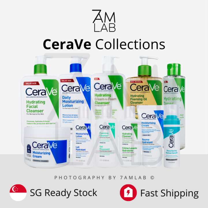 (SG Stock) CeraVe Bestsellers Hydrating/Foaming Cleanser, Lotion, Cream, Retinol, Eye repair