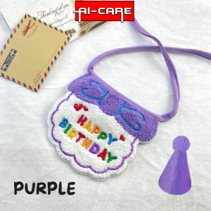 Pet Birthday Decoration Hat & Scarf Costume Set Birthday Design Necklace and Party Cone Hat