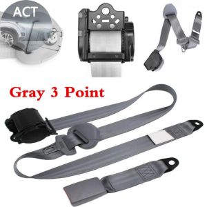Quality assurance (COD+3 days delivery) 2PCS New 3 Point Retractable AUTO Car Auto-locking Seat Adjustable A7R5 Universal Bus Black Belt Car Accessories Van Safety Lap Belt
