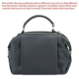 Royal Bagger Genuine Cowhide Handbags Fashion Soft Leather Crossbody Bag Womens Mini Zipper Shoulder Purse 1668