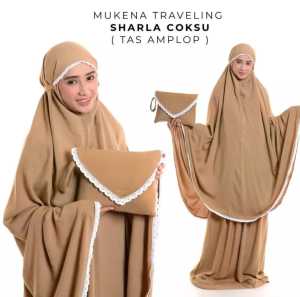MUKENA AMPLOP Renda Premium Mukenah Dewasa JUMBO Hyget Polos All Size Free Tas Traveling