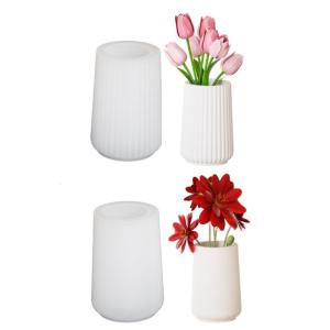 Khuôn Silicone tròn chắc chắn có thể tùy chỉnh để đồ dùng thủ công Chậu hoa và khay để bút từ nhựa trang trí