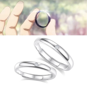 2 cái/bộ Cá nhân hóa chiếc nhẫn kỷ niệm đạo cụ đám cưới cặp vợ chồng Nhẫn Nữ người đàn ông Hứa hẹn Bộ Nhẫn cưới đính hôn