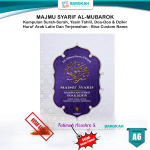 Majmu Syarif Lengkap Ori dan Latin Custom Nama Majmuk Khusus Muslimah Ukuran A6