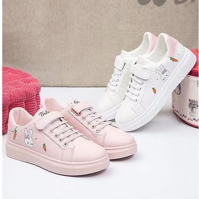 girls shoes casual sneakers Korean fashion white shoes for 6 12