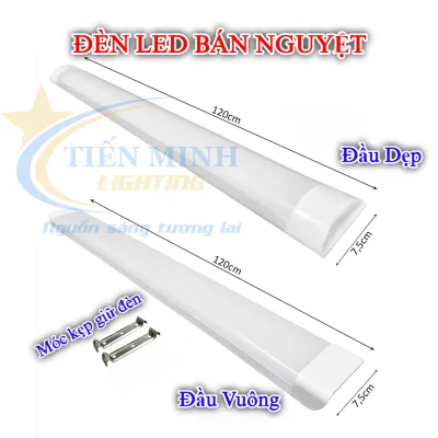 Bộ Đèn Led Bán Nguyệt 06m - 1m2 40W 60W Ánh Sáng Trắng 6500K Cao Cấp