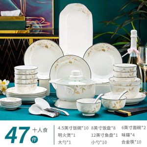 Table Matters Dining Set Plates And Bowl Set New Simple pattern Crockery Set Dinner Set 23 store Free shipping to SG