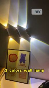 Rechargeable Motion Sensor Light LED 3 Color Magnetic Wall Lamp Dim Automotic Night Lights for Room Durable