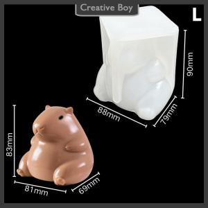 [Creative] Cute Capybara Silicone Mold Cartoon Animal Milk Jelly Pudding Silicone Mould Home Kitchen Baking Accessories Party Restaurant