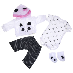 Baby Toy Clothes for 17-18 inch for Doll Girl Panda Outfit Accessories