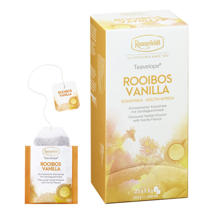 [HCM][HÀNG CHÍNH HÃNG] Trà Túi Lọc  Trà Ronnefeldt tea - Teavelope Rooibos Vanilla 1 hộp / 25 Sachets