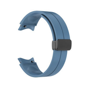 Original Silicone Magnetic Folding Buckle Strap for Samsung Galaxy Watch 4 Classic 42mm 46mm Band Galaxy Watch 4 44mm 40mm