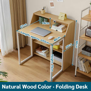 Folding Desk Computer Desk Office Desk Students Non Solid Wood Bedroom Bedside Writing Work