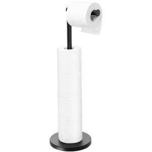 UNMEGONI Rustproof Toilet Paper Stand Stainless Steel Modern Design Free Standing Toilet Paper Holder Universal Anti - Corrosion Tissue Rack Bathroom