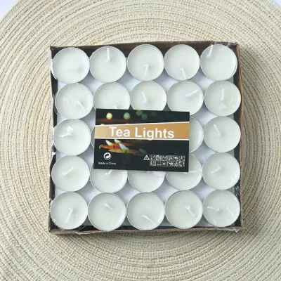 【𝗥𝗲𝗮𝗱𝘆 𝗦𝘁𝗼𝗰𝗸】50pcs Smokeless Round Love Heart Scented Tealight Small Candle Tea Lights Lilin Candles Unscented 蜡烛 浪漫求婚