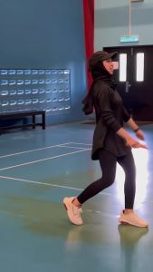 Long Sleeve Jersey Muslimah Quick Dry 38-120kg Plain Jersey Premium Shirt Sports Pickleball Netball Curve Hem Cutting T Shirt Women Sport Gym Yoga Tops