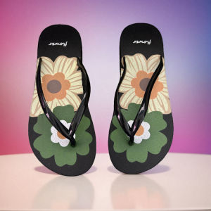 Free Shipping Xinyi WomenS Sandals Flat Casual Beach Sandals Korean Style Floral Daisy Design Summer Flip-Flops Trendy
