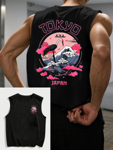 [Local Stock] VCC Sleeveless T-shirt for man Summer mens t-shirts and tank tops Outdoor Street Retro Top Sportswear mens t-shirts and tank tops