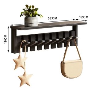 Sacesr Wooden Wall Clothes Hangers Exquisite Retro Piano Key Wall Clothes Hangers Hidden Magnet Hook Storage Hanger Creative Furniture K6R8Z