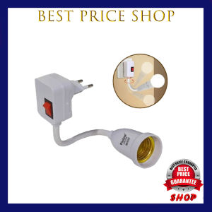 BestPriceShop Fitting Lampu Fleksibel Plus Switch On/Off Colokan Ke Listrik