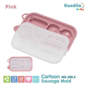KANDILA BABY CARTOON SAUSAGE MOLD / KDL 035-2 / CETAKAN SILIKON TAHAN PANAS