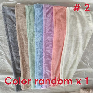 Japanese Striped Microfiber Hair Drying Towel Cap Super Absorbent Coral Fleece Quick Dry Turban Hat