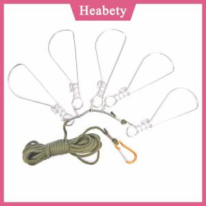Heabety Câu cá khóa Khóa Câu cá Snaps Chain ráp dây với Float sống cá vành đai khóa