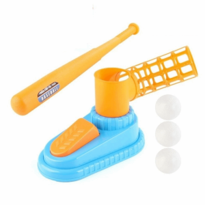 CUBBY Creative Children Baseball Ball Toys Remote Control Colorful Baseball Throwing Machine Automatic Pitching Machine Portable Baseball Launcher Outdoor Sports