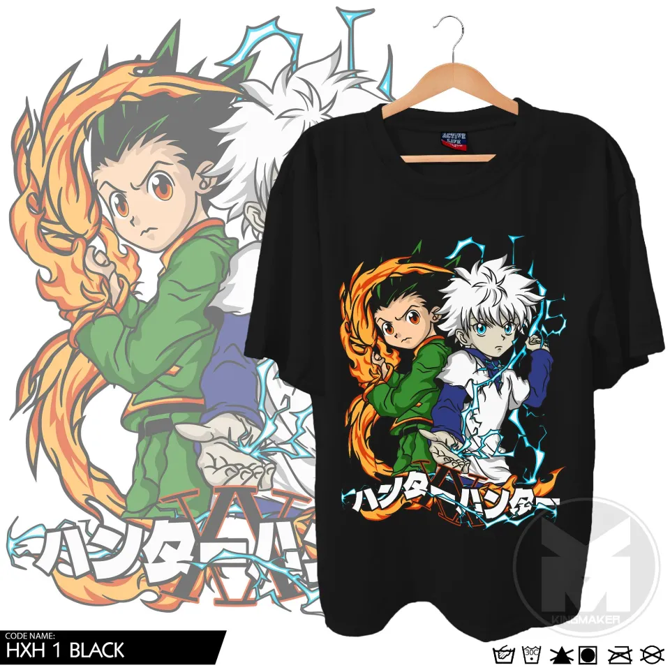 HX Hunter 1 T-shirt with DTF (Direct to Film) Print Anime Design,  Rubberized Quality, Plain,